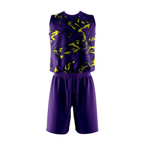 Vente en gros de tenues de volley-ball personnalisées avec votre propre logo, 100% polyester respirant, vêtements de sport pour hommes, nouvelle arrivée, service OEM - Product Image 5