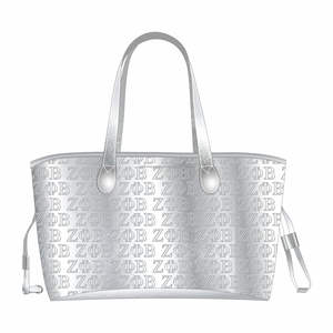 Zeta Phi Beta Bolso de cuero PU de moda Vintage Lady Uso diario Portátil con diseño en relieve - Product Image 2