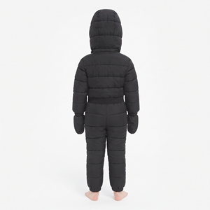 Traje de Nieve de una Pieza para Bebé Niño, Marca HAWK EYE, Color Negro, con Capucha, Cierre de Cremallera, Impermeable, Ropa de Invierno para Bebés - Product Image 3