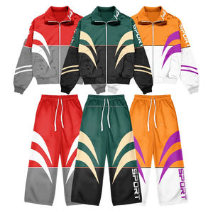 Conjunto Deportivo Ligero Personalizado para Correr, Ropa Deportiva Urbana, Chaqueta y Pantalón de 2 Piezas, Chaqueta Cortavientos con Ribete Reflectante de Nailon - Product Image 1