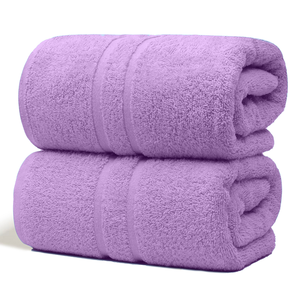 Serviette de bain 100% coton 100x150 cm, douce, absorbante, séchage rapide, luxe, qualité hôtel - Product Image 3
