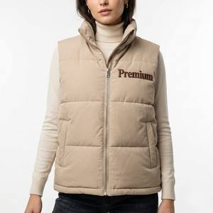Chaleco Acolchado Personalizado para Mujer, Chaleco de Invierno Cálido y Aislado, Fabricante de Ropa OEM - Product Image 1