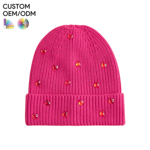 <b>Mens</b> minimalist beanie <b>hat</b> cotton clean <b>knit</b> style custom logo OEM ODM support <b>for</b> private label supply - Product Image 5