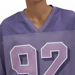 Custom Printing <b>Polyester</b> Oversized <b>T</b>-<b>shirts</b> Boxy Fit Cropped Football Jersey Retro Streetwear Soccer Mesh Men's Short Plus Size - Product Image 2