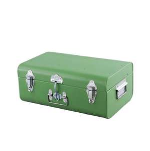 <b>Metal</b> <b>Trunk</b> <b>Storage</b> Box For Cloths & Jewelry Use Lightweight Strong <b>Trunk</b> Box For Home Use With Lock - Product Image 1