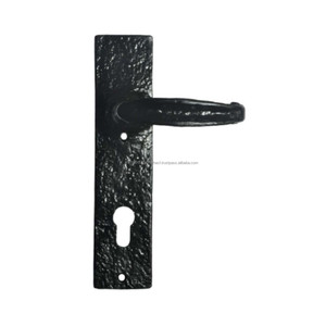 Antique Rustique Noir Rosette Porte Levier Poignée Polyvalent Décoratif Classique Bouton pour Cuisine Chambre Salle De Bains Hôtel Utilisation - Product Image 1