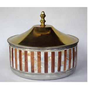 Marmite en acier avec casserole incrustation de nacre en acier inoxydable marmite de service marmite de table - Product Image 4