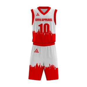 En stock, ensembles d'uniformes de basket-ball d'équipe, respirants, grande taille, légers, matériau durable, personnalisables, unisexes, adultes - Product Image 5