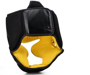 Wholesale Professional Open Face Boxing Head Guards Full Face Chin Protection Headguards Custom Made & Printed Boxing Helmet - Product Image 4