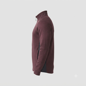 Ensemble de survêtement d'hiver personnalisé pour homme, couleur unie, vêtements de sport athlétiques, tenue de course et de fitness chaude avec veste zippée et taille élastique - Product Image 6