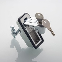 Loquet à bouton poussoir pour panneau électrique de camion Hengzhu MS6018Z-2-1, serrure de porte en alliage de zinc, serrure à levier de compression
