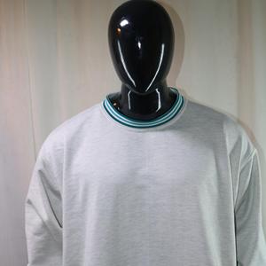 Sudadera con cuello simulado de 450 GSM, bordado con nombre personalizado, corte holgado y extragrande, 100% algodón, felpa francesa. - Product Image 4