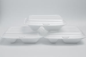 Nouveau modèle 2026 – Assiette/plateau/conteneur/boîte alimentaire jetable en mousse PS 9x9 pouces avec couvercle, fabriqué au Vietnam, pour la vente à emporter – Service OEM/ODM - Product Image 5