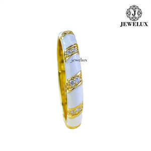 Bague Éternité de Luxe Jewelux Certifiée IGI en Or Rempli 18K avec Sertissage Canal, Style Classique, Bijoux Unisexe - Product Image 1