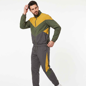 High Quality Lightweight Polyester <b>Wind</b> <b>Breaker</b> Tracksuit Men's Solid Color Nylon Sweatshirt Set Casual for Autumn - Product Image 2