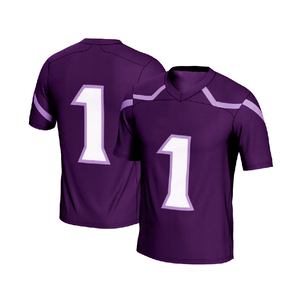 Streetwear Football Sports Jersey Custom Design Sublimated <b>Mesh</b> American Football V-neck Short Sleeve <b>Plus</b> <b>Size</b> 100% Polyester - Product Image 1
