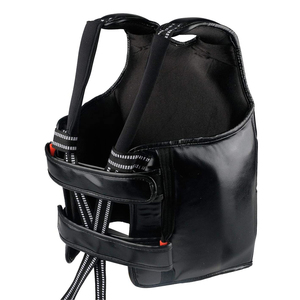 Protège-poitrine de boxe en cuir noir personnalisé, confortable, pour l'entraînement, protection corporelle pour toutes les saisons - Product Image 6