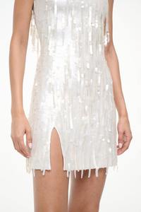 Vestido Mini de Lujo con Cuentas Hechas a Mano y Tirantes Finos para Mujer, Estilo Elegante para Fiestas, Ideal para Exportación a Granel - Product Image 2