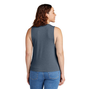 Camiseta sin mangas ajustada para mujer, de alta demanda, básica de verano, elástica, informal, colores personalizados, tallas, logotipo, marca privada - Product Image 4