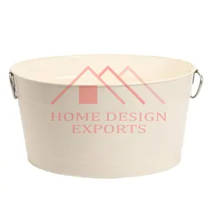 Decor Party Decor Large Beverage Ice Bucket <b>Tub</b> for Party Decor <b>Metal</b> Iron Champagne Ice Bucket <b>Tub</b> for Home Hotels & Restaurant - Product Image 1