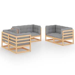 Conjunto Modular Mediano para Jardín, Madera de Pino Sólida, Categoría: Productos de Madera de Pino - Product Image 2