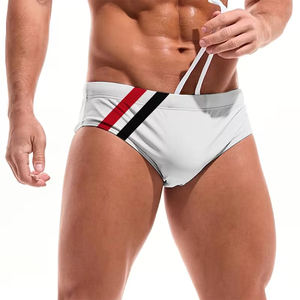 Lightweight <b>Men's</b> Solid Casual Beach <b>Short</b> <b>White</b> Four Way Stretch Summer Swimming Trunks with Elastic Waist Eco-Friendly - Product Image 1