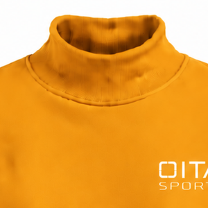 Orange Women Mock Neck Sweatshirt Long Sleeve Oversized Pullover Fleece High Collar Casual Winter Streetwear Fashion <b>Jumper</b> - Product Image 3