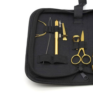 High Quality Professional Stainless Steel Hair Extension and <b>Beading</b> Tool Kit with Storage Case Durable Scissors Pliers <b>Needles</b> - Product Image 5