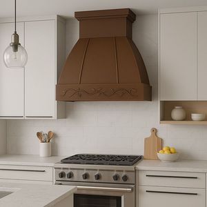 Exceptional Copper <b>Vent</b> Hood Offering Handmade Excellence Decorative Kitchen Ventilation Timeless Metal Design Premium Appearanc - Product Image 5