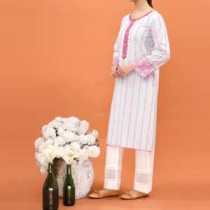 เสื้อเชิ้ตผู้หญิงปัก PS5056ผ้าฝ้าย1ชิ้น - Product Image 2