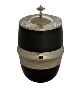 Urna Funeraria Tradicional de Metal para Cenizas Humanas, Diseño Religioso para Adultos, Urna Clásica para Cenizas de Adultos, Urna Conmemorativa para Funeral - Product Image 2