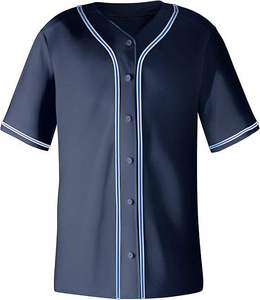 Camiseta Deportiva Casual de Manga Corta para Hombre, Estilo Béisbol con Seis Botones en la Parte Delantera, Ropa Deportiva para Uso Diario - Product Image 1