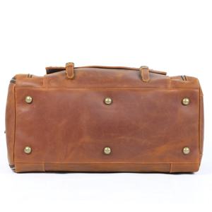 Sac de Voyage Sport en Cuir Véritable de Luxe Haute Qualité pour Hommes, Léger, Imperméable, avec Fermeture Éclair, pour Week-end et Affaires, en Polyester - Product Image 3