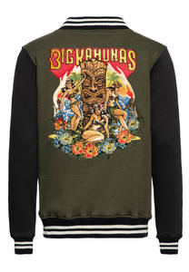 Veste de baseball personnalisée en molleton 100 % coton brodé pour homme, femme et jeune – Style universitaire formel avec lettres brodées sur le devant - Product Image 5