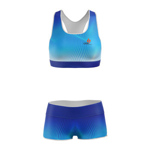 Conjunto de Yoga de 2 Piezas Personalizado para Mujer, Sujetador Deportivo Acolchado, Pantalones Cortos de Cintura Alta, Ropa Deportiva para Gimnasio, Fitness y Entrenamiento, que Absorbe la Humedad - Product Image 4