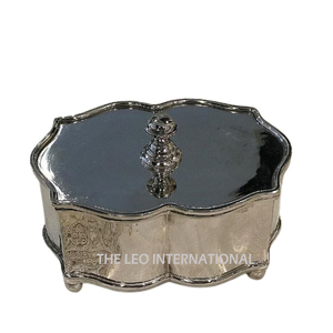 Wholesale Factory Food Grade Airtight Glass Jar Spice Sealable Decorative Glass <b>Canister</b> with Golden Flower - Product Image 3