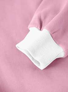 Sudadera Unisex Extra Grande con Capucha, Color Rosa, Manga Larga, Estilo Casual Urbano, Corte Holgado, para Uso Diario en Invierno - Product Image 2