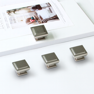 Tiradores de Gabinete Minimalistas Contemporáneos de Aleación de Zinc Cepillado, Herrajes Ecológicos y Duraderos para Cajones de Cocina y Baño - Product Image 2