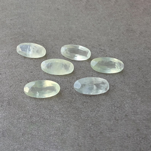 พลอยเพรนไนต์ธรรมชาติทรงรีขนาดใหญ่เจียระไนแล้ว พลอยหลวมสำหรับทำเครื่องประดับ มีทุกขนาด - Product Image 4