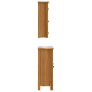 Juego de Muebles de Baño de Madera de Pino Natural Sólido, Tamaño Estándar - Product Image 6