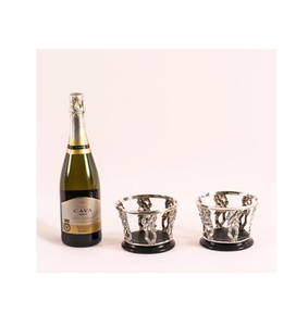 Prime Aluminium Bottle Coaster Exclusive 2 Pieces Set With Best Quality & Customise Color Wine Bottle Holder - Product Image 1