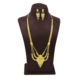 Wholesale Dubai Style Bridal Rani Haar <b>Necklaces</b> Set 14K 18K 24K Micron Gold Filled Traditional Design Jewelry Fashion <b>Necklaces</b> - Product Image 1