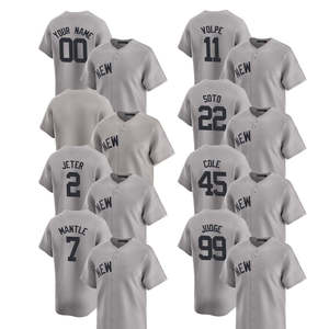Maillots de baseball alternatifs limités 2026 New York, personnalisables, avec logos noirs brodés et cousus, uniformes sur mesure - Product Image 3