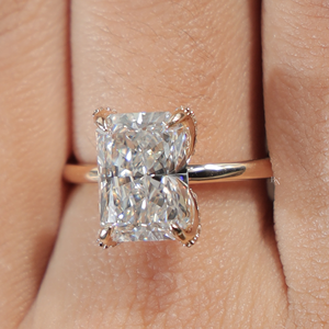 Elegante Anillo de Diamante Cultivado en Laboratorio de 4 Quilates para Mujer, Plata, Oro de 10K, Oro de 14K, Oro de 18K, Joyería Fina para Compromiso Nupcial - Product Image 4