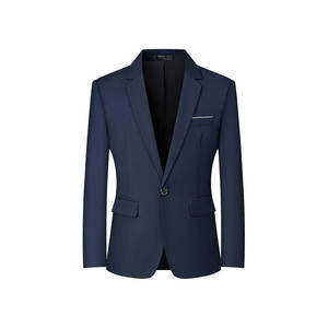 Uniforme de oficina corporativo negro para hombre, terciopelo transpirable con solapa de satén, 100% poliéster, para uso formal. - Product Image 5