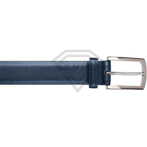 Cinturón de Cuero Genuino Premium para Hombre, Fabricante de Ropa, Cinturón Formal Azul Marino Personalizado, Hebilla de Metal de Alta Calidad, Entrega Rápida - Product Image 2