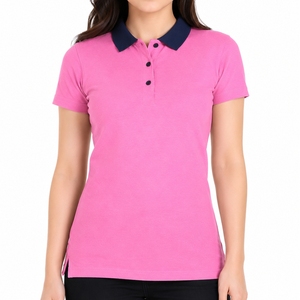 Camiseta Polo de Algodón Piqué Personalizada para Mujer, Manga Corta, Corte Clásico, Informal, para Uso Diario, Ajuste Cómodo, Diseño de Cuello Polo Premium - Product Image 1