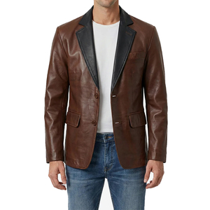 <b>Gloves</b> City New High Street Winter Jacket Waterproof Outdoor Jet Black Leather Coat Stand Collar Fashionable for Motorcycles - Product Image 1