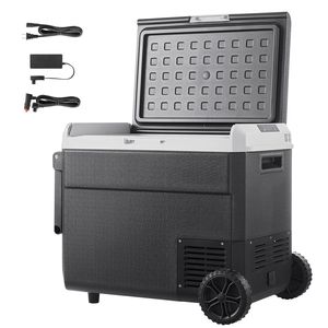 Frigorifero Portatile per Auto 12 Volt, Capacità 63.4QT/60L, Frigo Elettrico con Ruote e Maniglia, 468 Fahrenheit, Compatibile 12/24V DC, Spina EU - Product Image 1