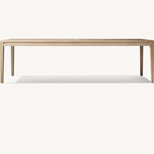 Mesa rectangular en oferta, estilo moderno y sencillo, ideal para comedor exterior, resistente a la putrefacción. - Product Image 3